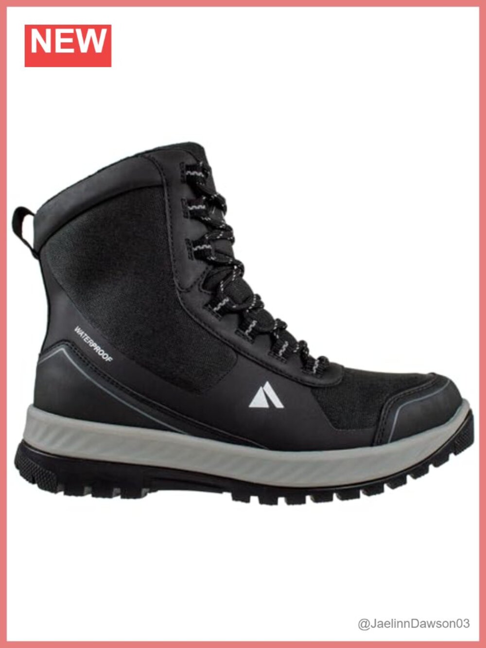 Women's Insulated Snow Boots Waterproof Lace-Up Ankle Bootie -20°F